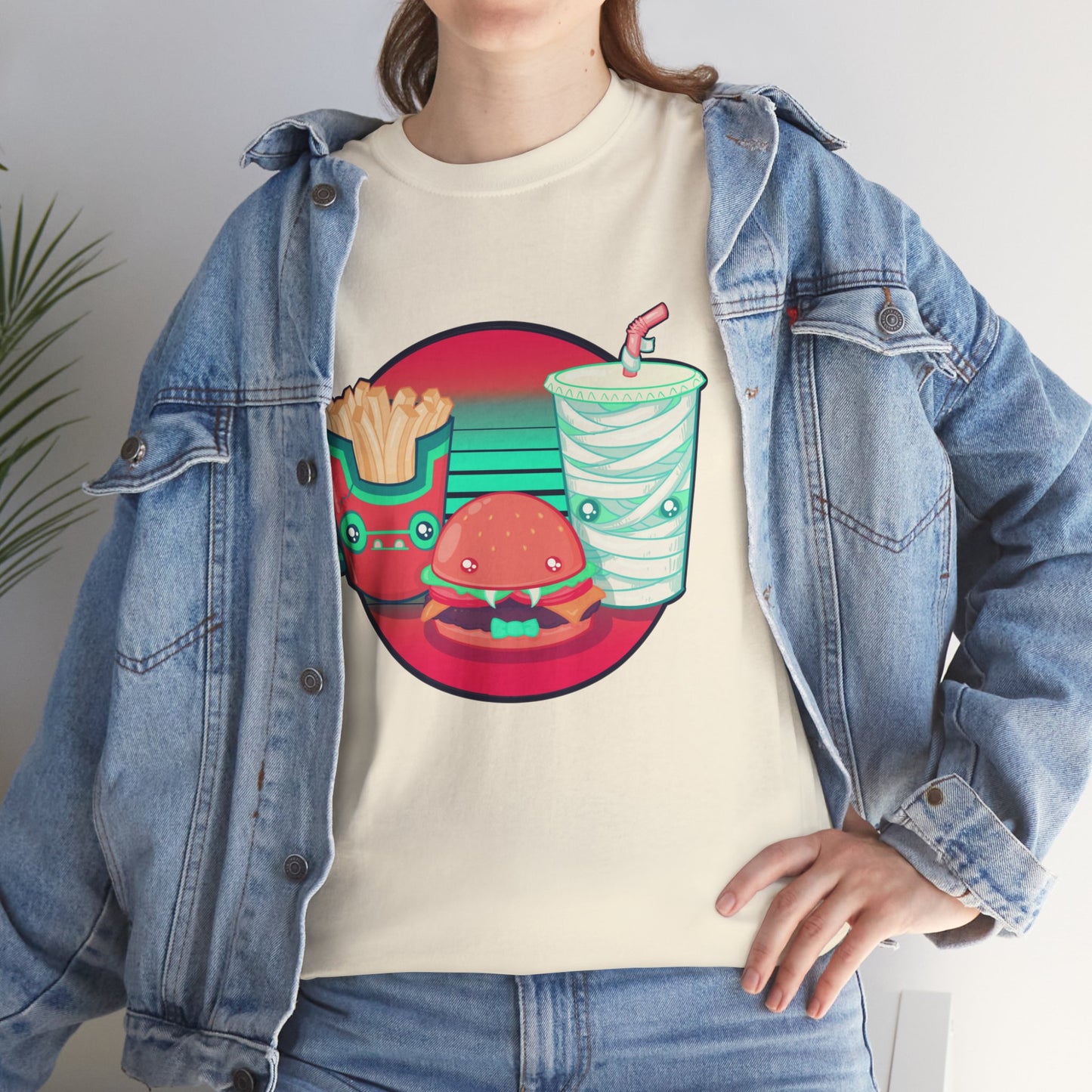Spooky Fast Food Unisex Heavy Cotton Tee