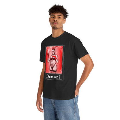 Demoni Tarot (Front & Back Print) Unisex Heavy Cotton Tee