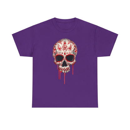 Blood Skull Unisex Heavy Cotton Tee