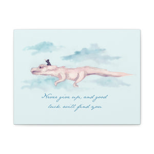 Never Give Up Canvas Gallery Wrapped Art Print