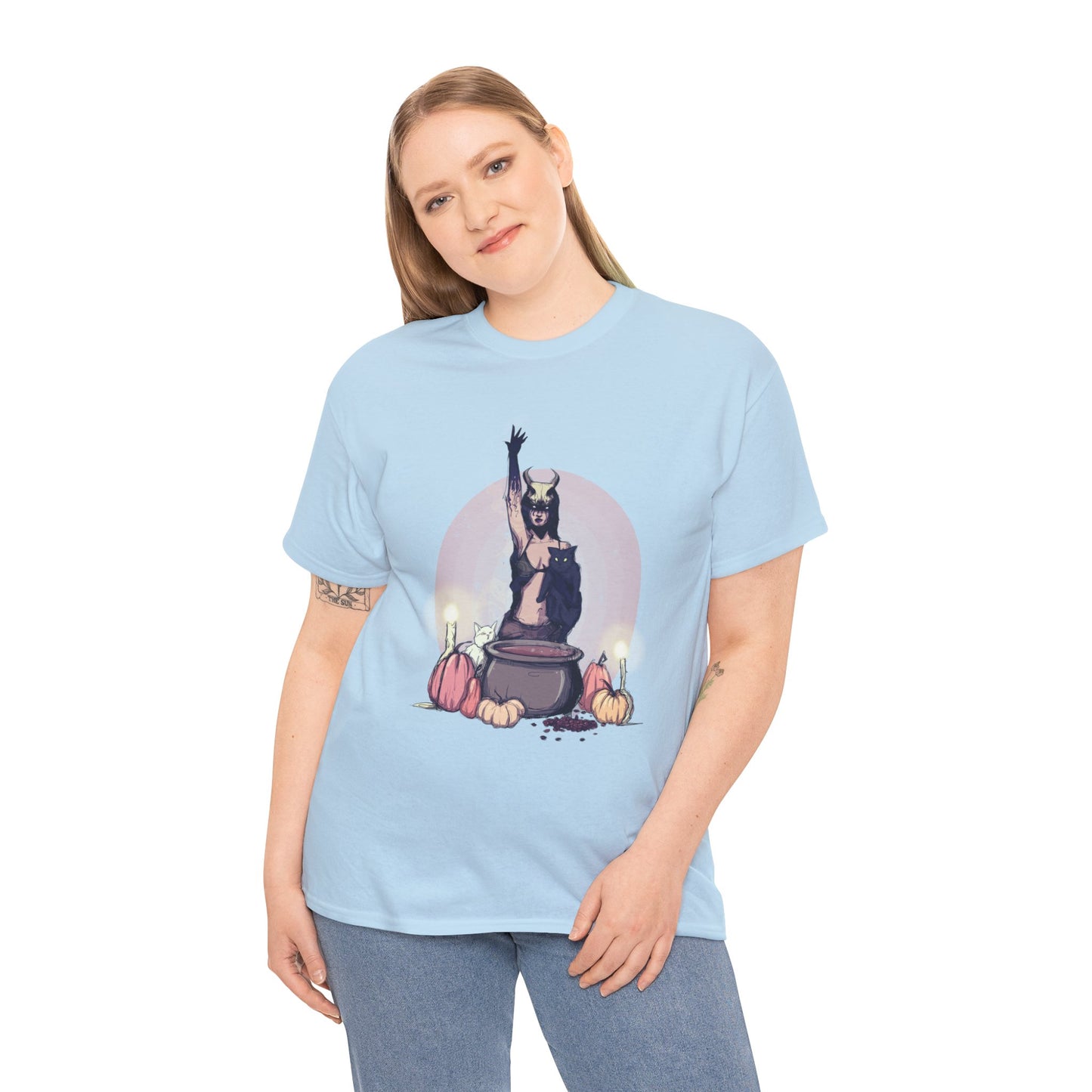Coffee Witch Unisex Heavy Cotton Tee