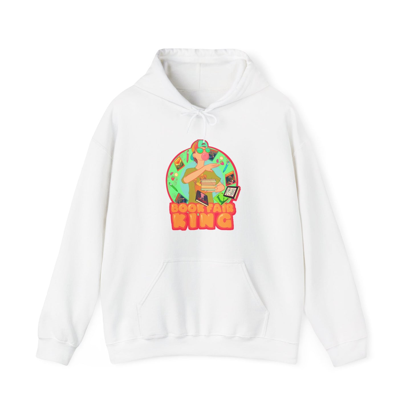 Book Fair King Unisex Heavy Blend Hooded Sweatshirt