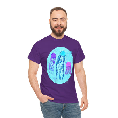 Jellyfish Varieties Unisex Heavy Cotton Tee