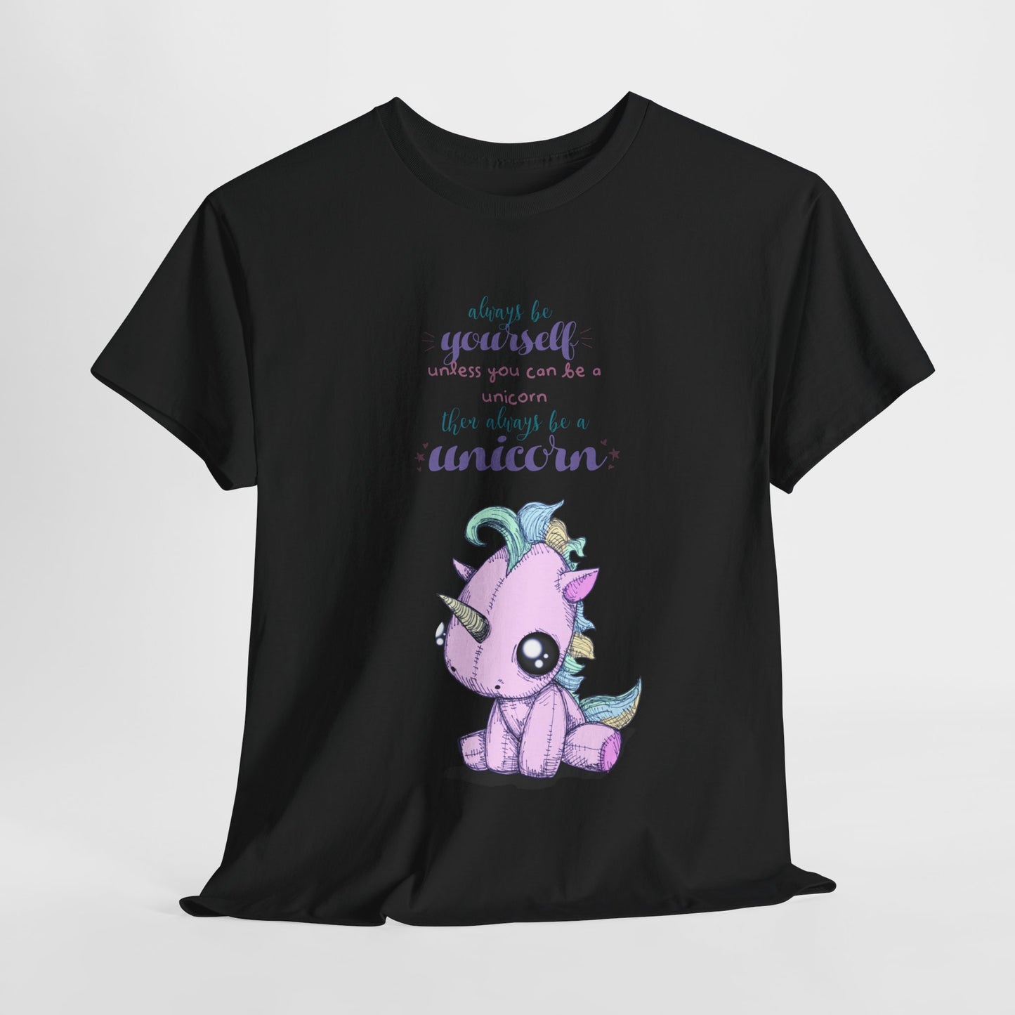 Be Yourself Unicorn Unisex Heavy Cotton Tee
