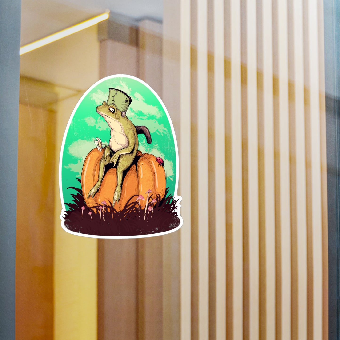 Frogenstein Kiss-Cut Vinyl Decal