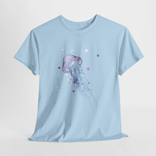 Jellyfish Watercolor Unisex Heavy Cotton Tee