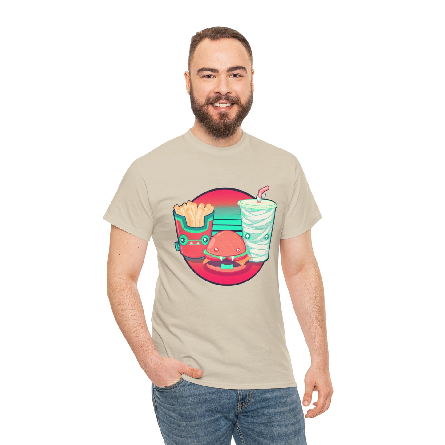 Spooky Fast Food Unisex Heavy Cotton Tee
