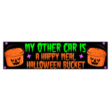 Halloween Bucket Car Bumper Stickers