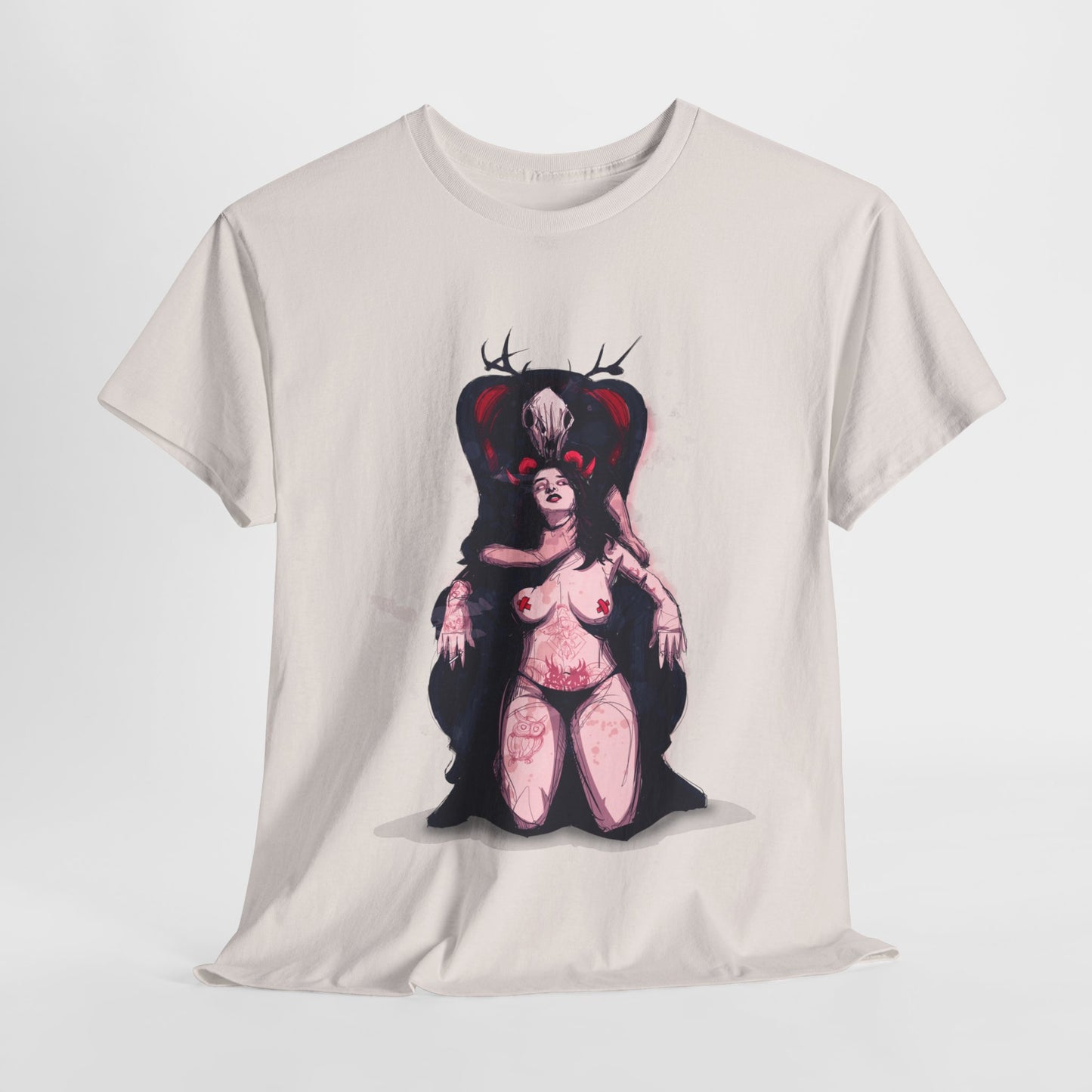 Deer Daddy Series 7: Daddy v Demoni  Unisex Heavy Cotton Tee