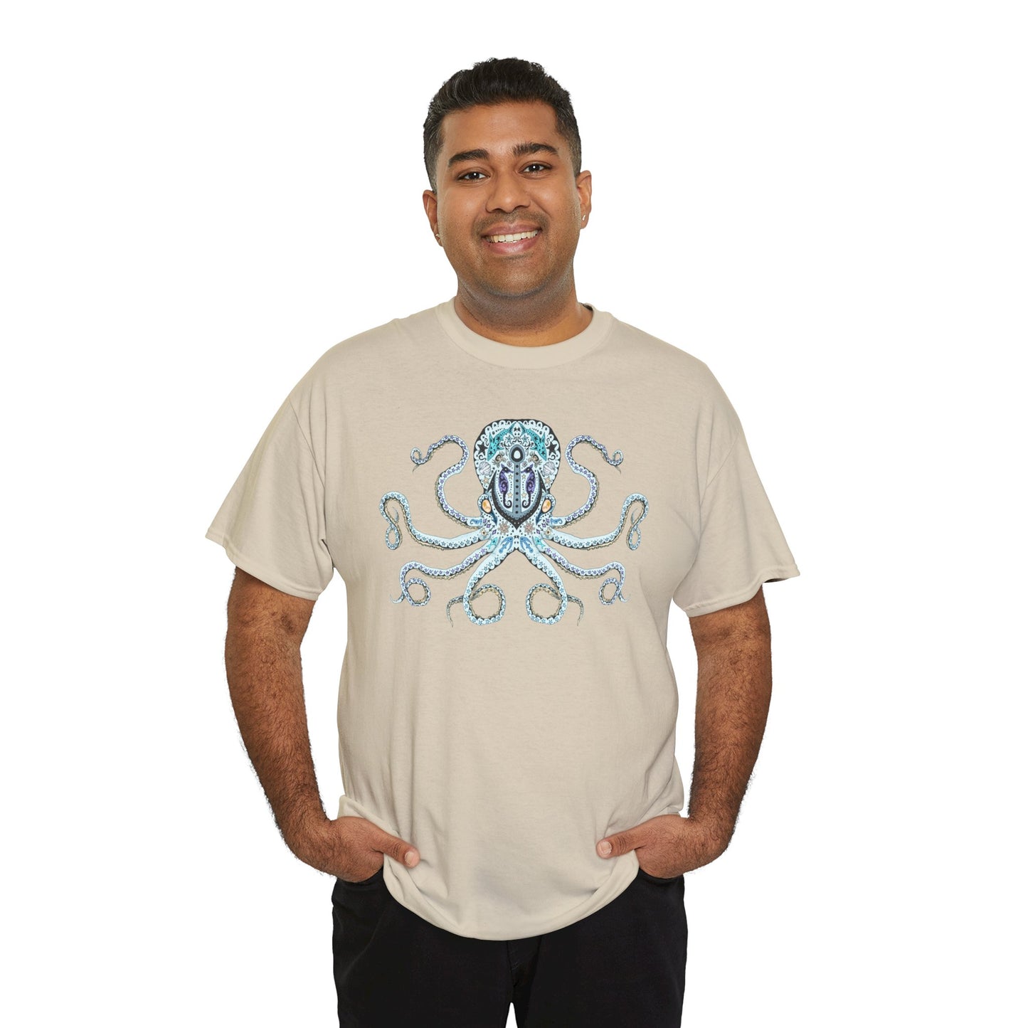 Octopus Sugar Skull Unisex Heavy Cotton Tee