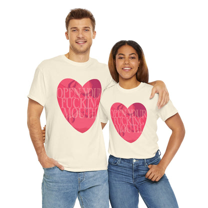 Open Your Mouth Unisex Heavy Cotton Tee
