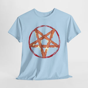 Mozzarella Stick Pentagram Unisex Heavy Cotton Tee