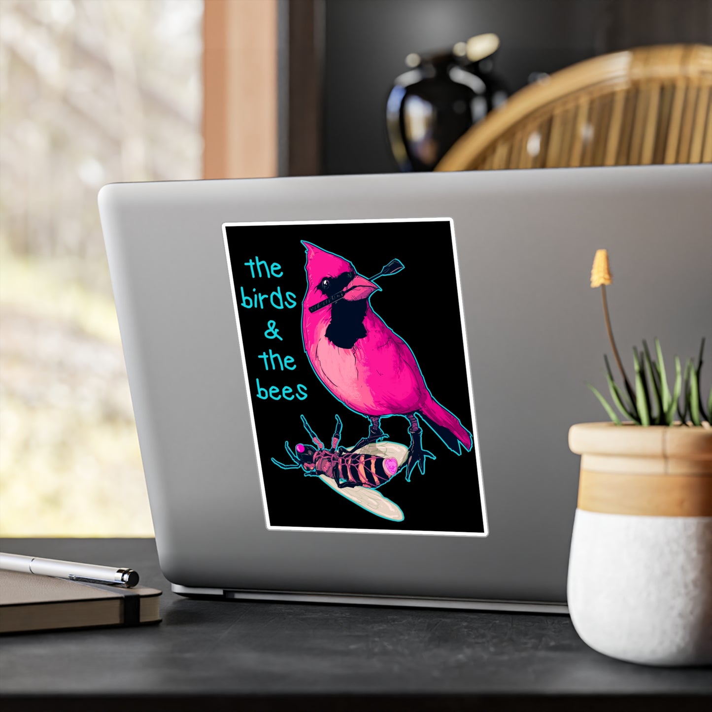 The Birds & The Bees Kiss-Cut Vinyl Decal