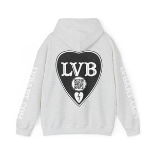 LVB Logo Front, Back, Sleeves Heavy Blend Hooded Sweatshirt