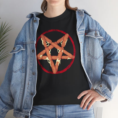 Mozzarella Stick Pentagram Unisex Heavy Cotton Tee