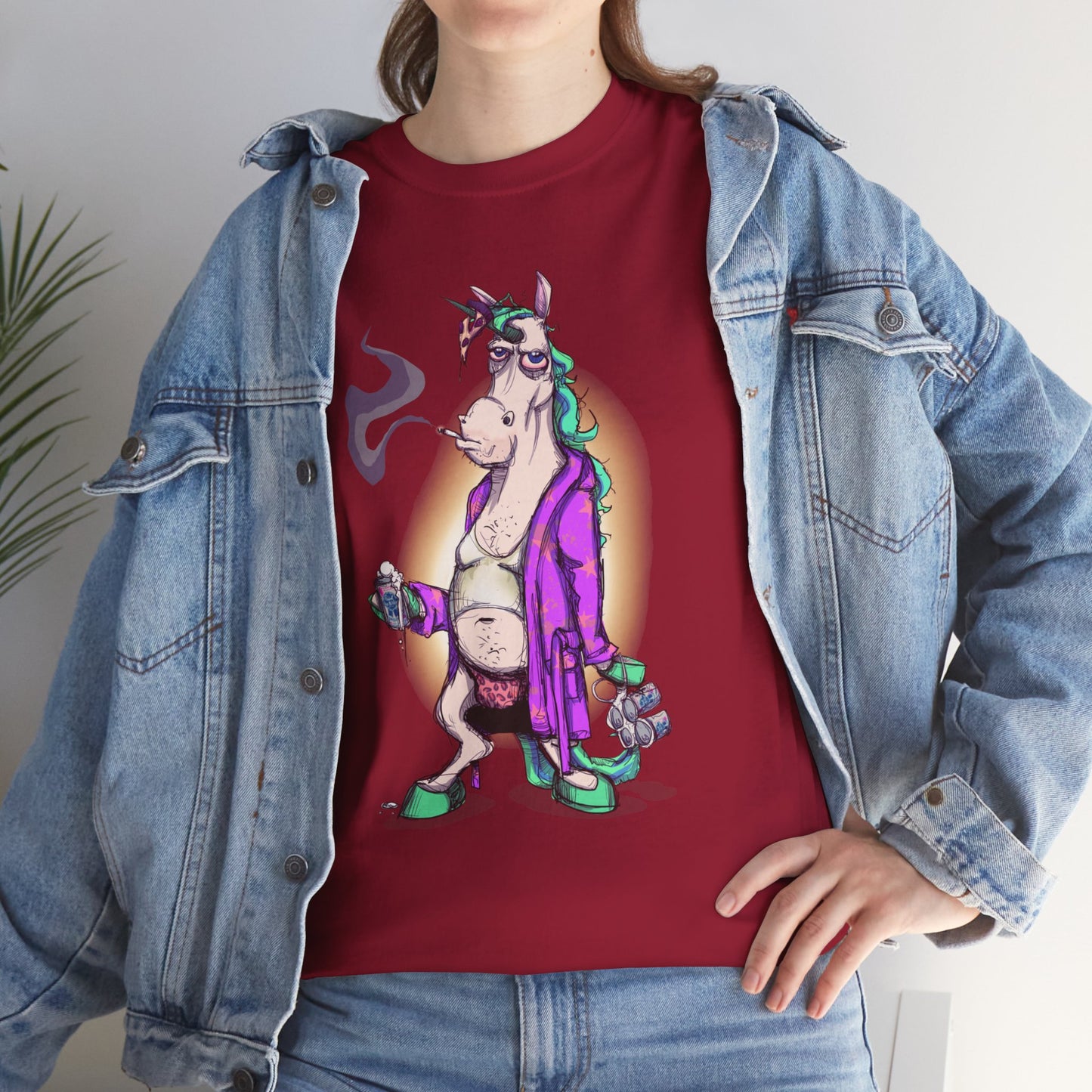 Dontgiveafuckacorn Unisex Heavy Cotton Tee
