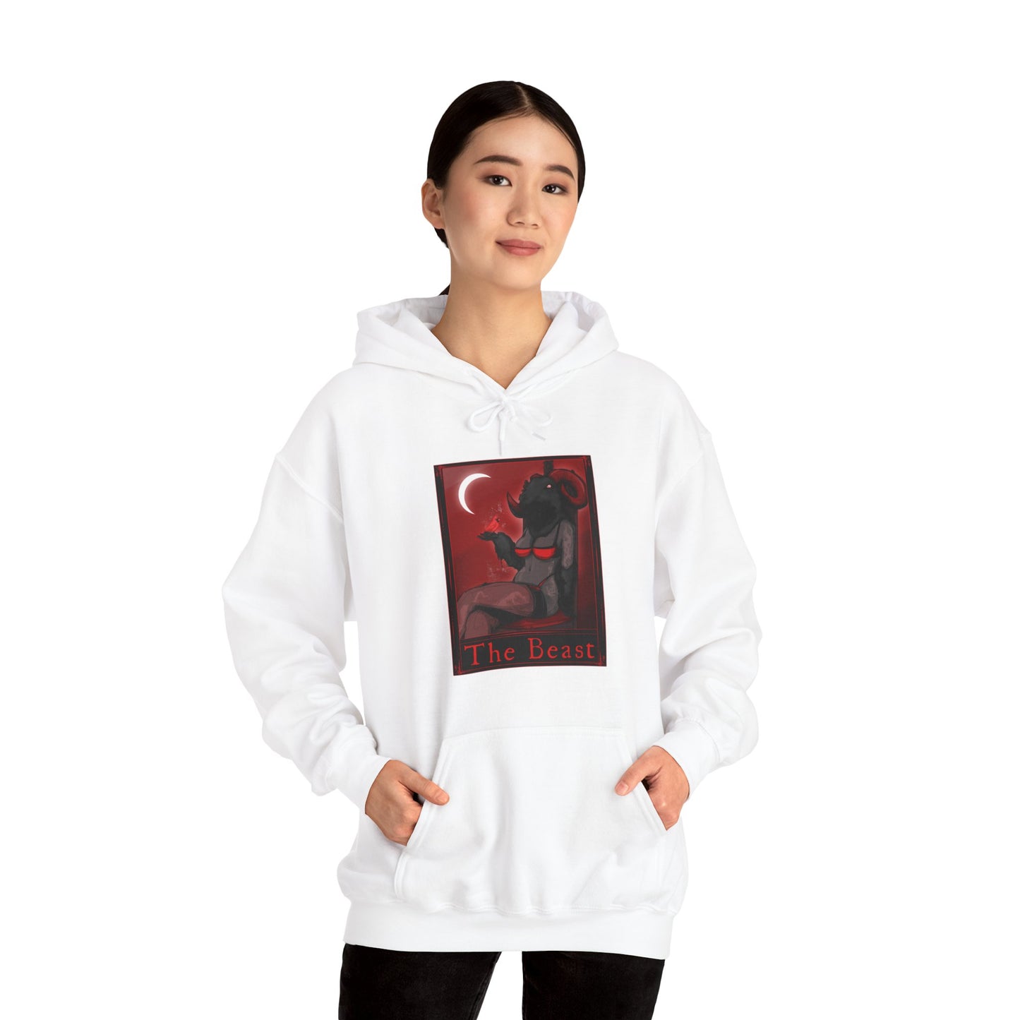 The Beast Tarot Unisex Heavy Blend Hooded Sweatshirt