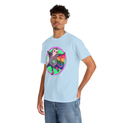 Pride Opossum Unisex Heavy Cotton Tee