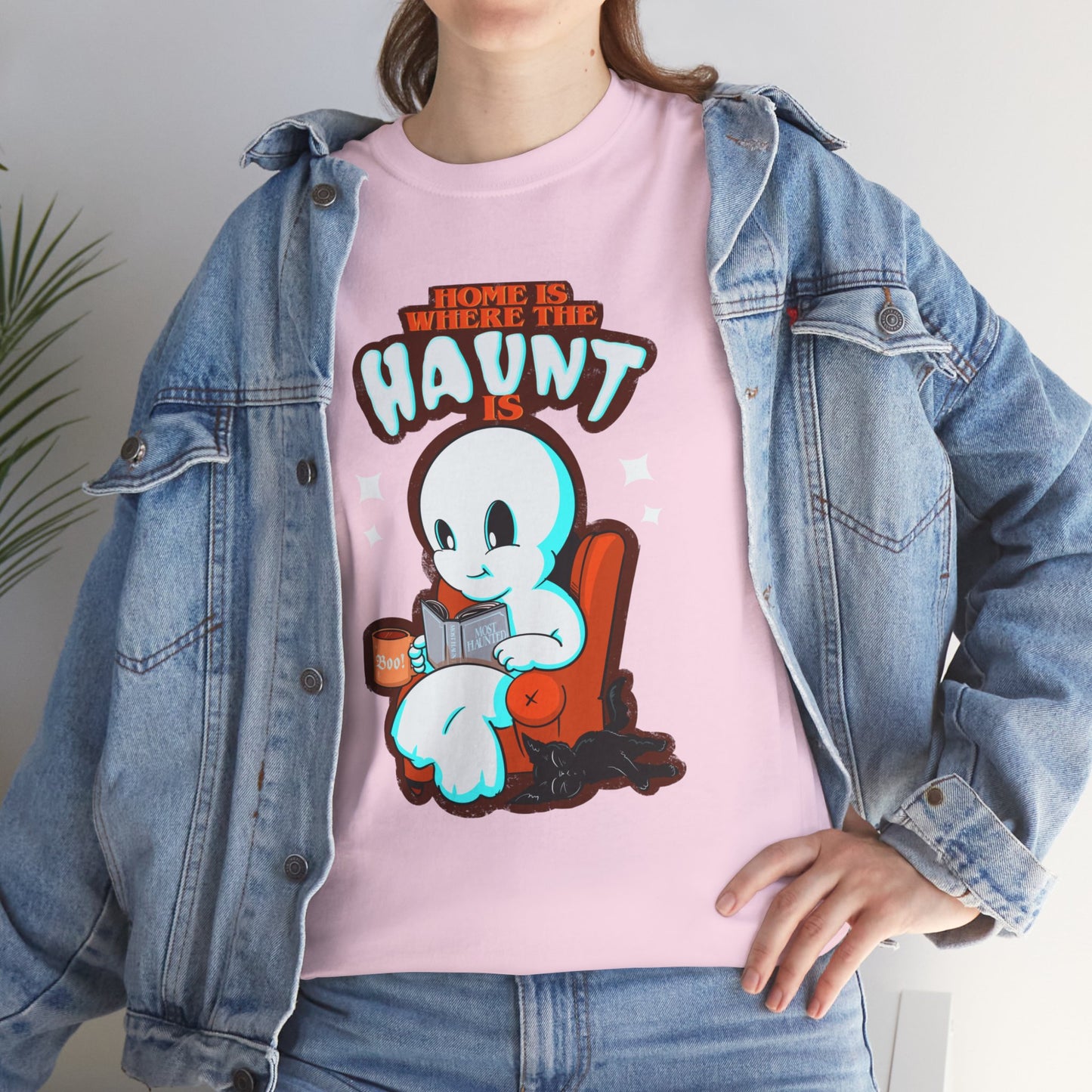 Home Is Where The Haunt Is Unisex Heavy Cotton Tee