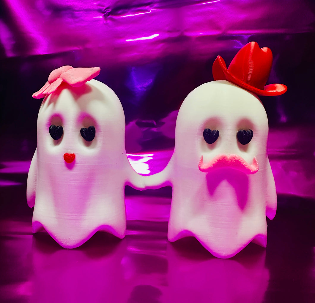 Mr & Mrs Ghost 3D Printed Statue