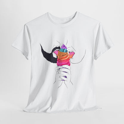 Gay Ice Cream Unisex Heavy Cotton Tee
