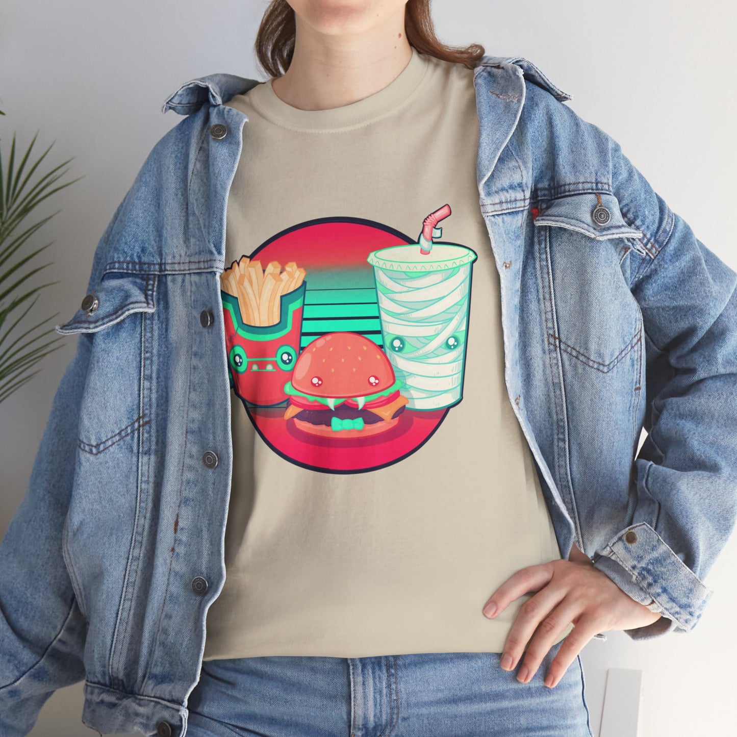 Spooky Fast Food Unisex Heavy Cotton Tee