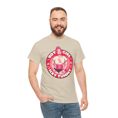 Hot Girl Icky Tummy Unisex Heavy Cotton Tee