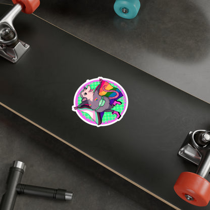 Pride Opossum Kiss-Cut Vinyl Decal