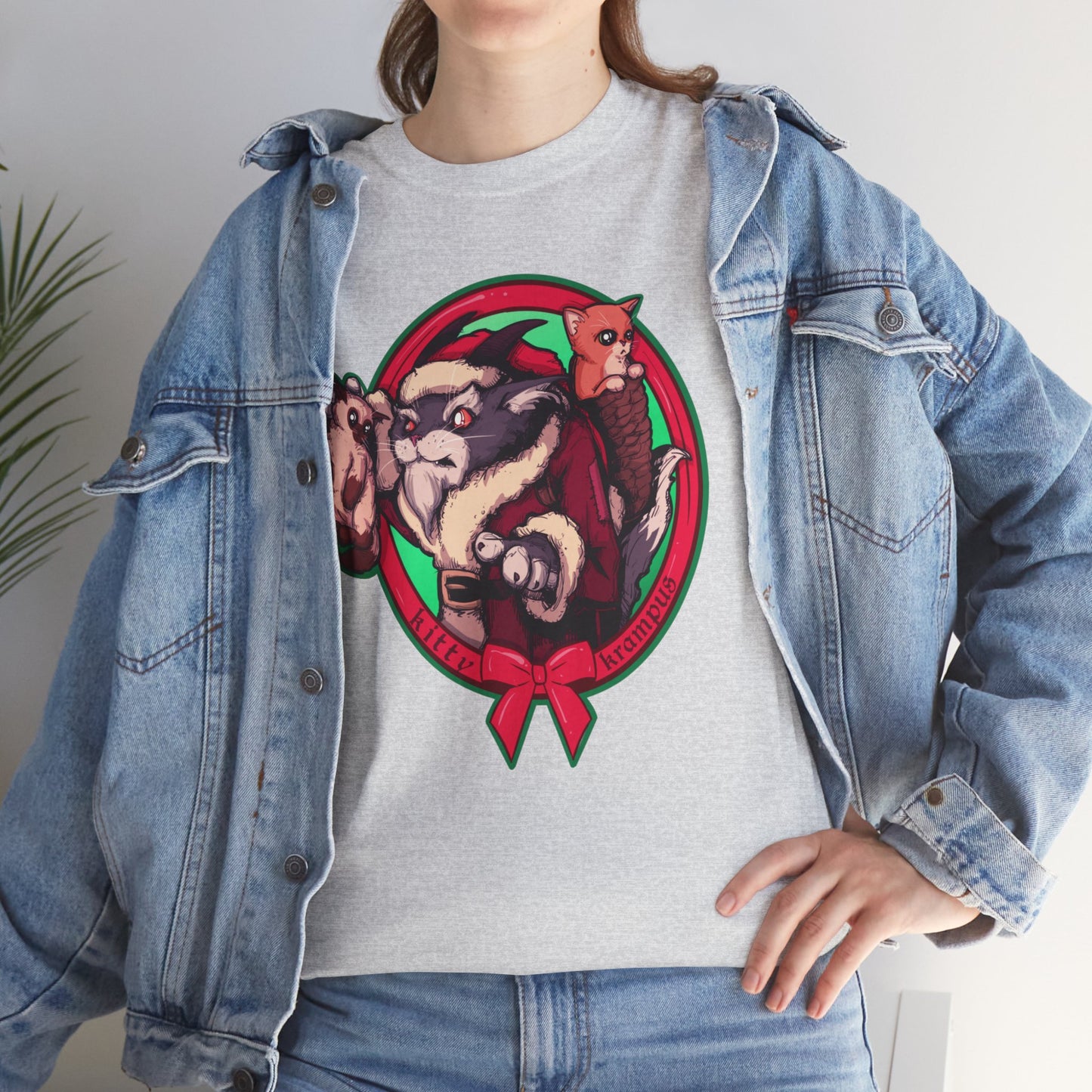 Kitty Krampus Unisex Heavy Cotton Tee