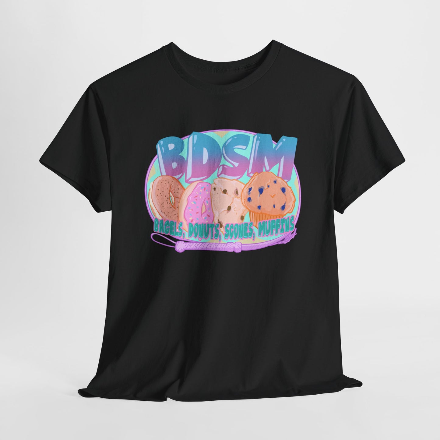 Bagels Donuts Scones Muffins Unisex Heavy Cotton Tee