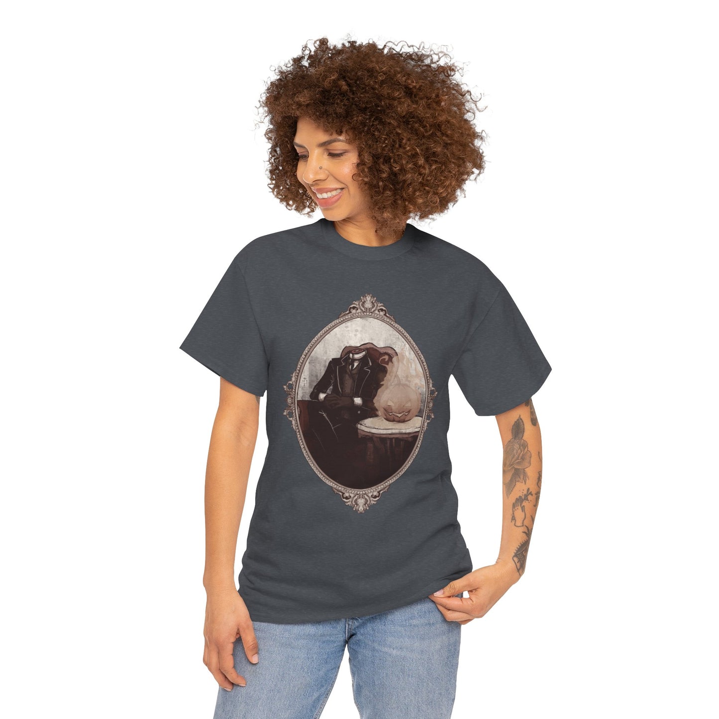 Victorian Headless Horseman Unisex Heavy Cotton Tee