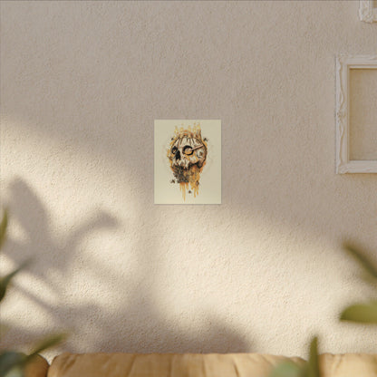 Elemental Skull Honeycore Matte Canvas Stretched