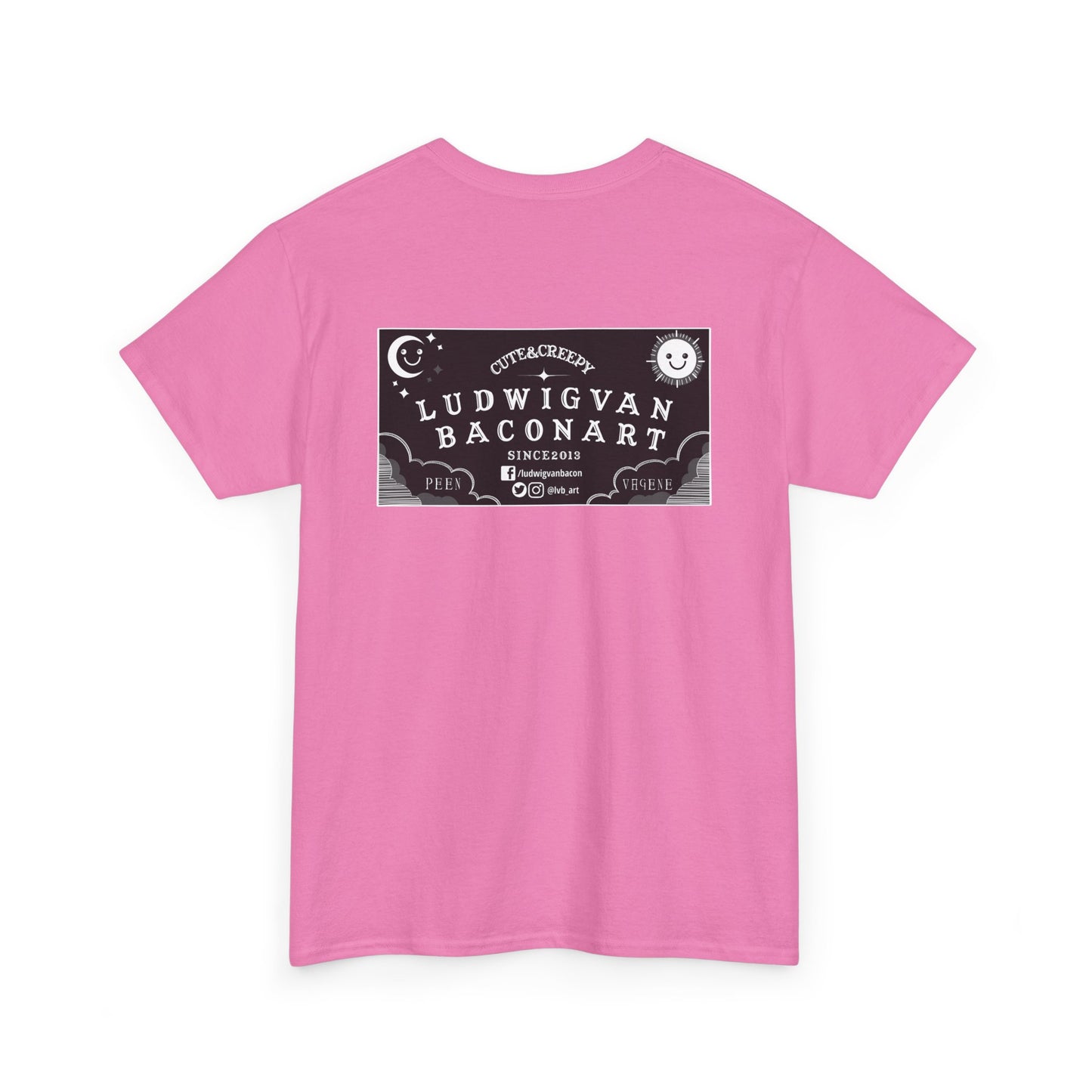 LVB Art Black & White Planchette Unisex Heavy Cotton Tee