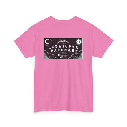 LVB Art Black & White Planchette Unisex Heavy Cotton Tee