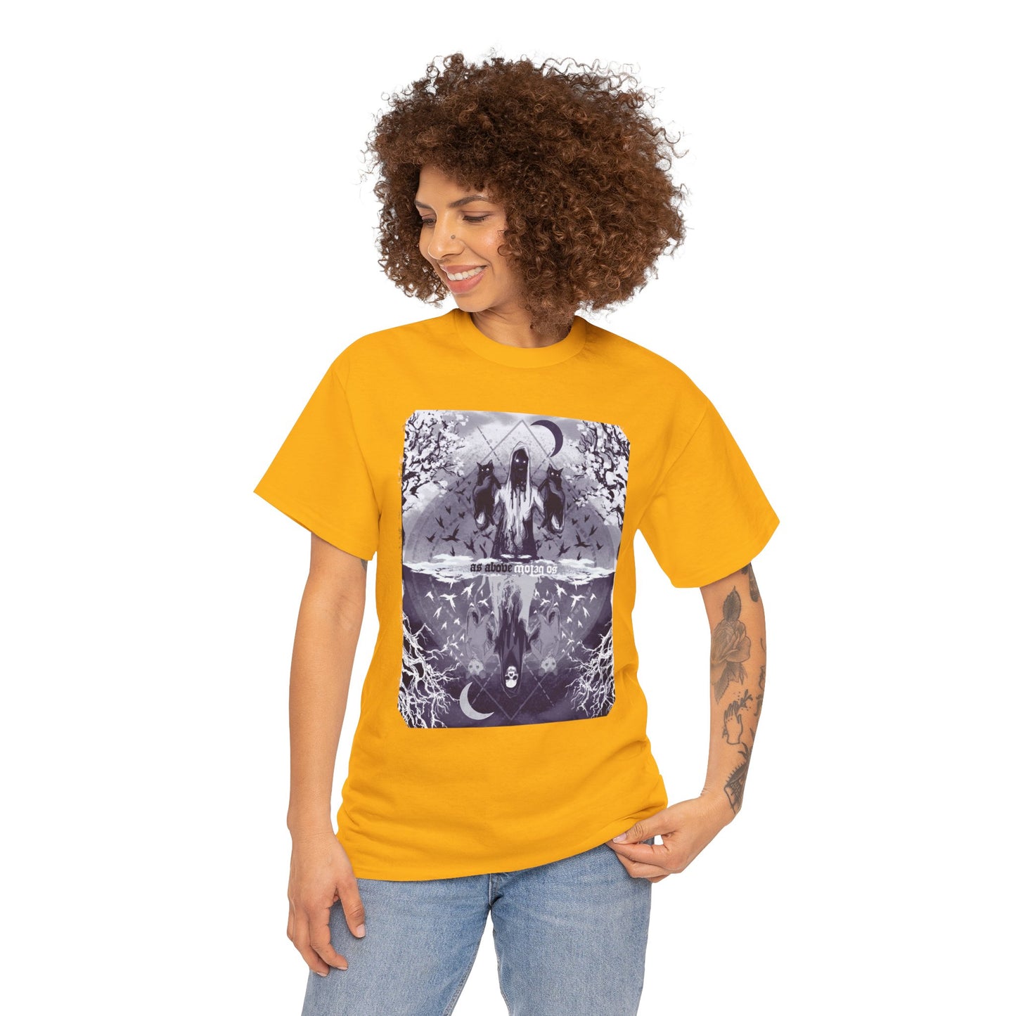 As Above So Below Unisex Heavy Cotton Tee
