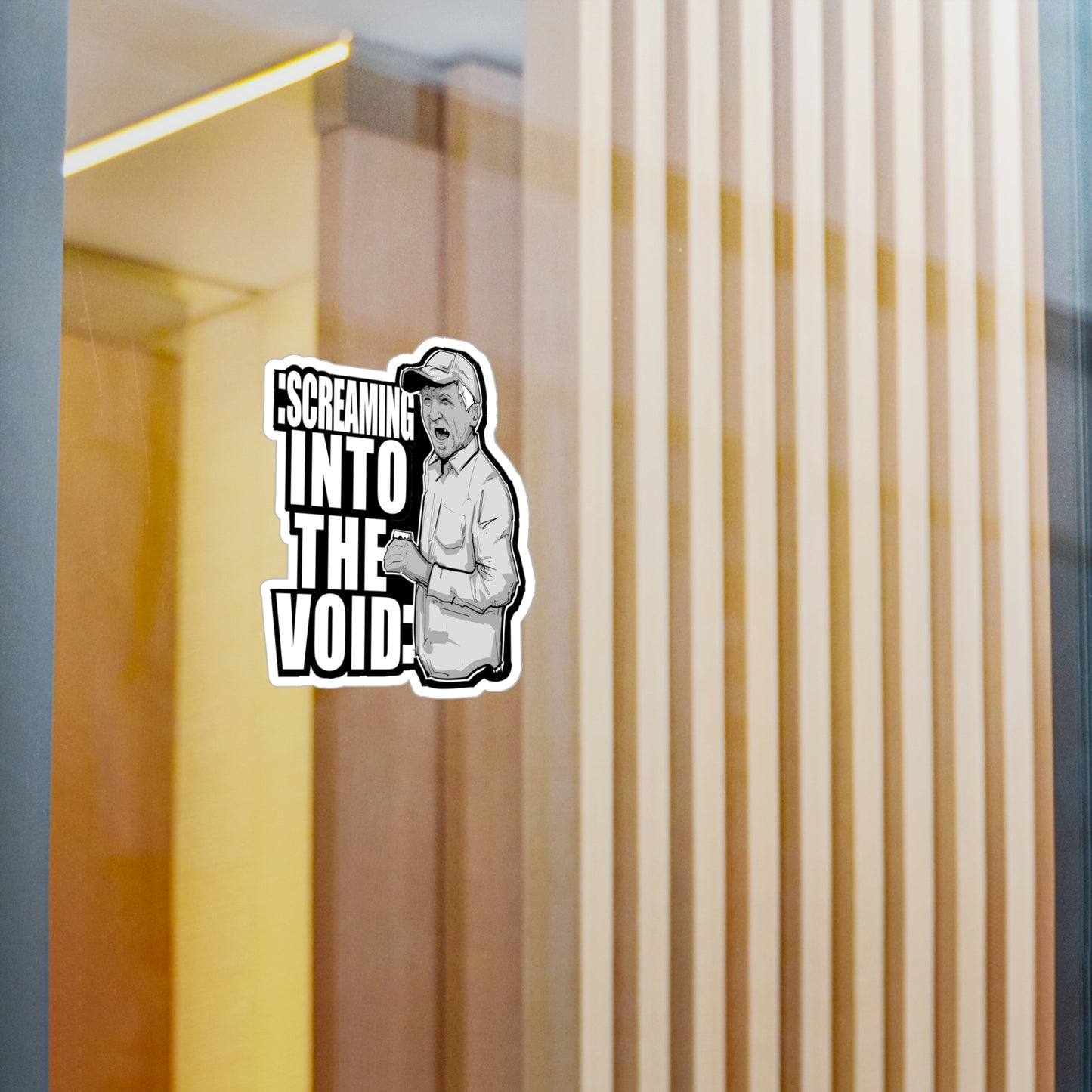 Screaming Into The Void Kiss-Cut Vinyl Decal