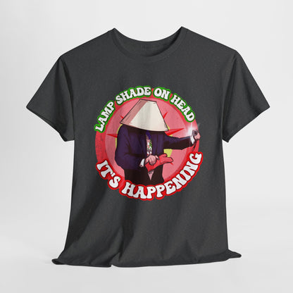 Lampshade On Head Unisex Heavy Cotton Tee