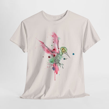 Watercolor Hummingbird Unisex Heavy Cotton Tee