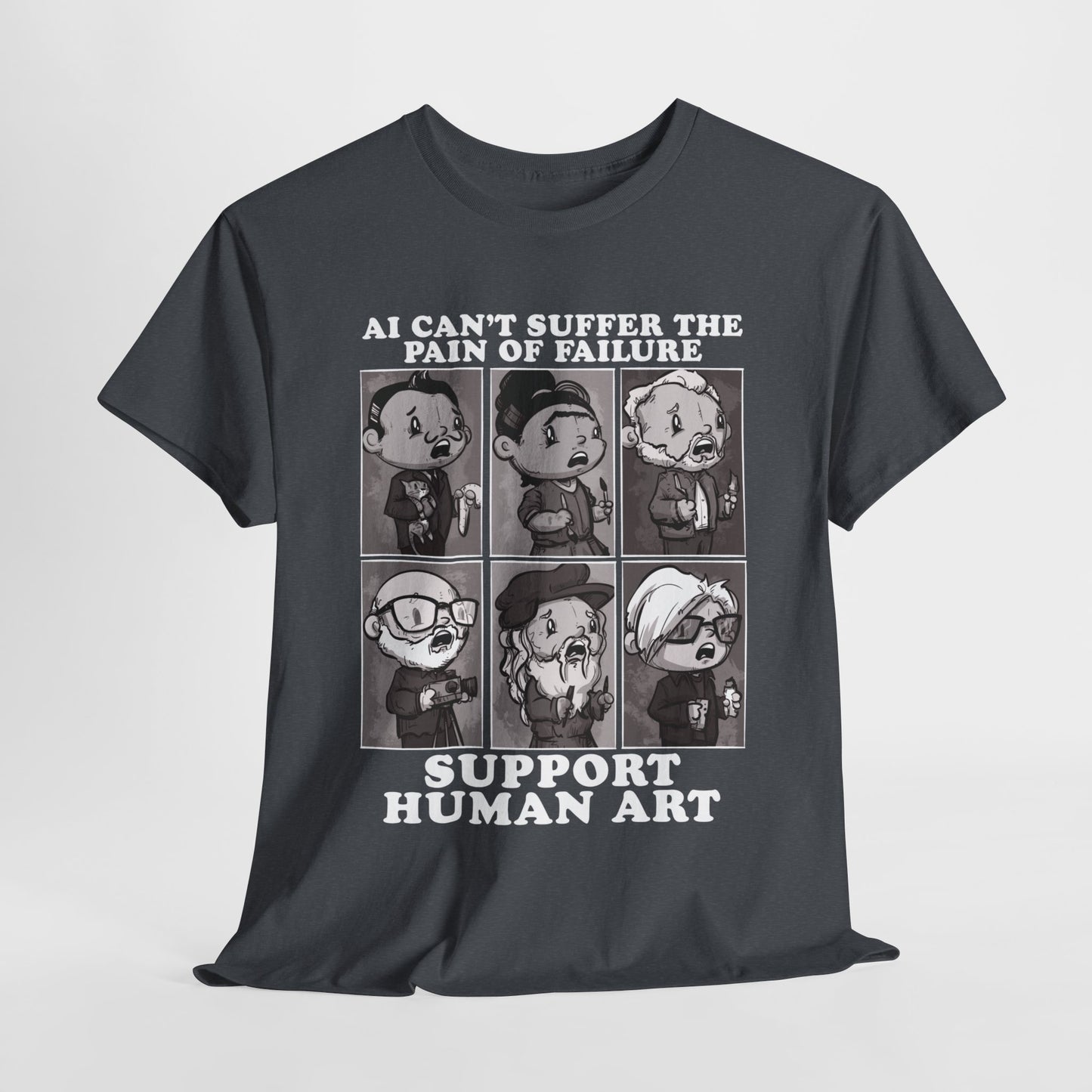 Support Human Art Unisex Heavy Cotton Tee