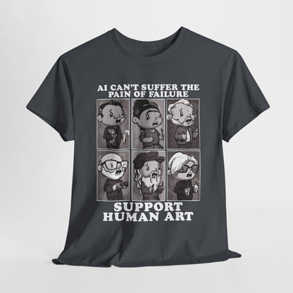 Support Human Art Unisex Heavy Cotton Tee