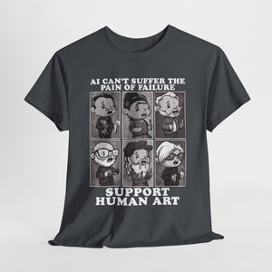 Support Human Art Unisex Heavy Cotton Tee