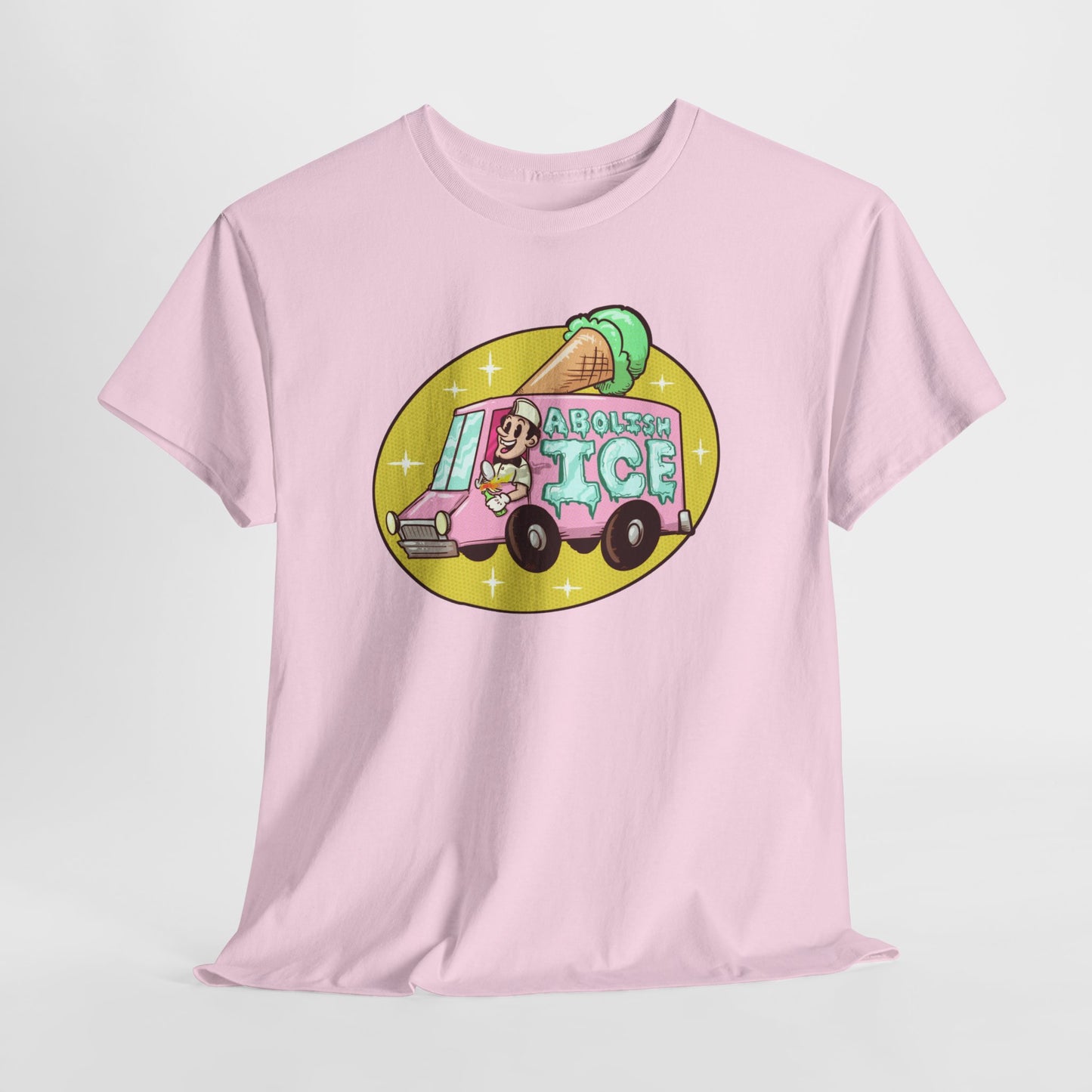 Ice Cream Truck Unisex Heavy Cotton Tee