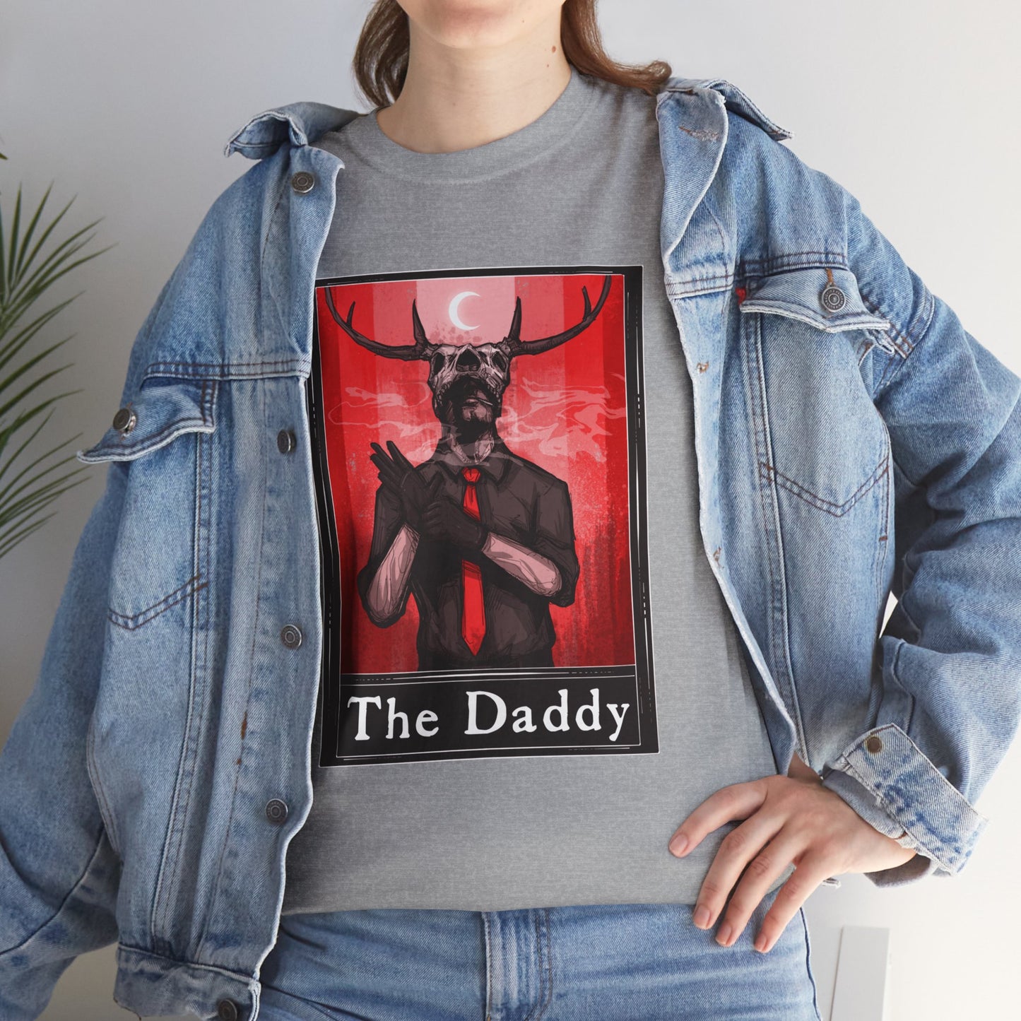 Deer Daddy Series 11: Tarot (Front & Back Print) Unisex Heavy Cotton Tee