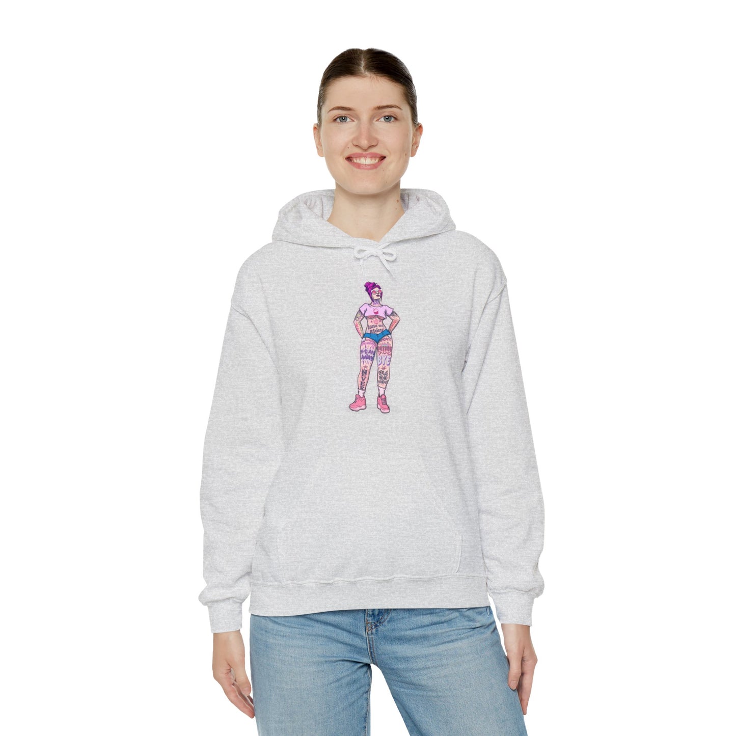 Antisocial Tattoos Unisex Heavy Blend Hooded Sweatshirt