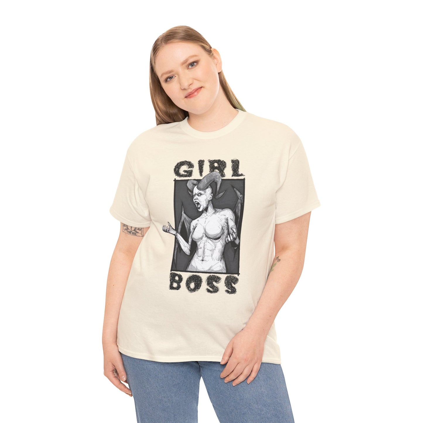 Girl Boss Unisex Heavy Cotton Tee
