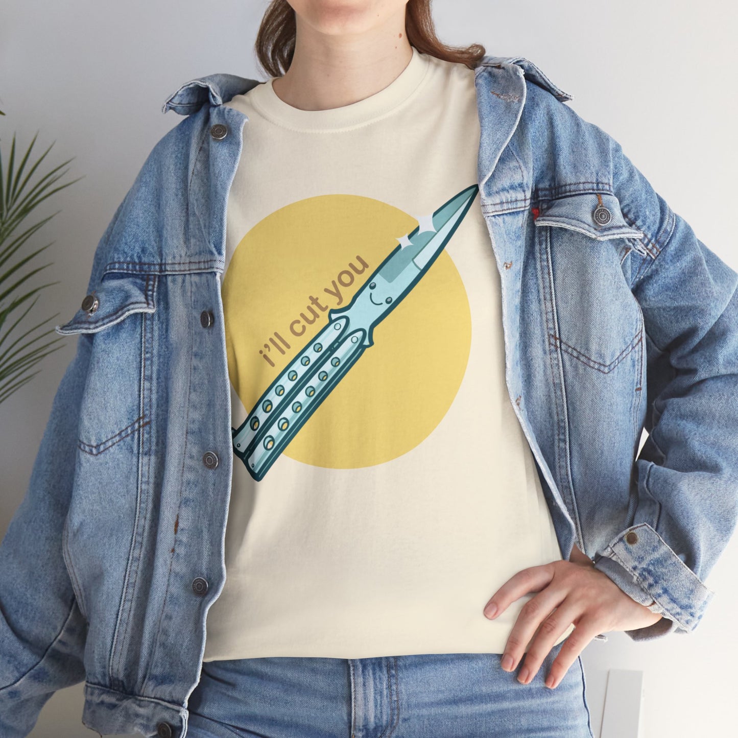 I'll Cut You Unisex Heavy Cotton Tee