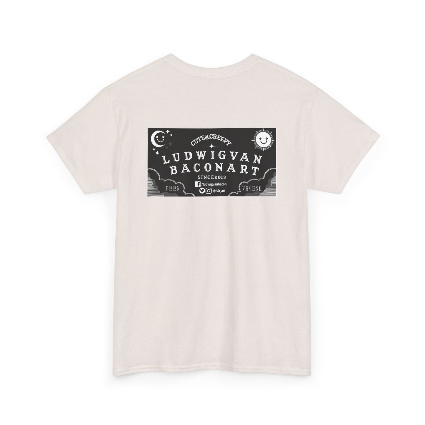 LVB Art Black & White Planchette Unisex Heavy Cotton Tee