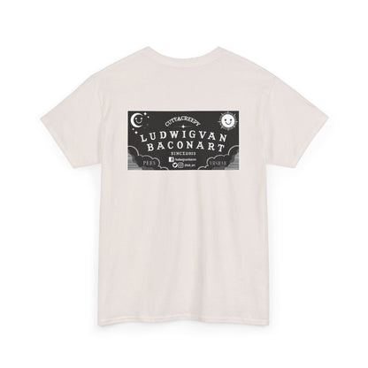 LVB Art Black & White Planchette Unisex Heavy Cotton Tee