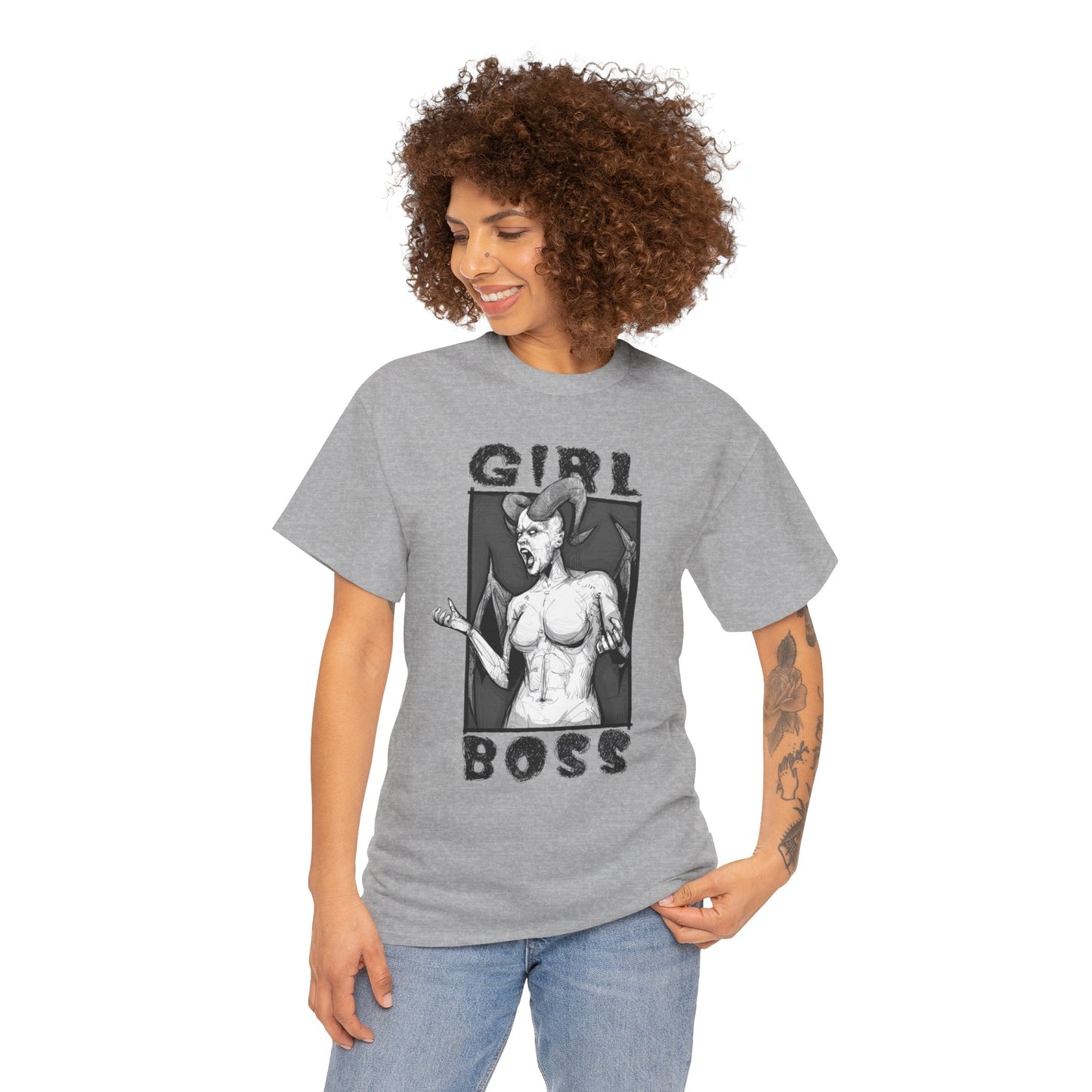 Girl Boss Unisex Heavy Cotton Tee