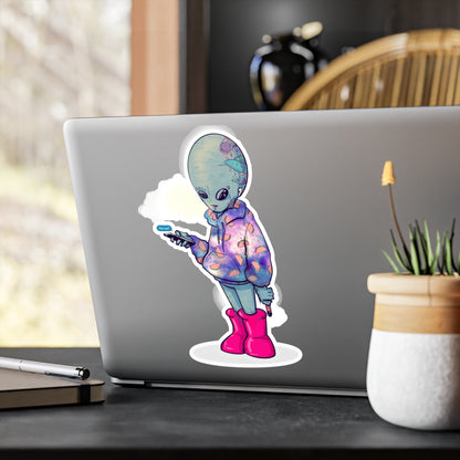 Earth Alien Kiss-Cut Vinyl Decal